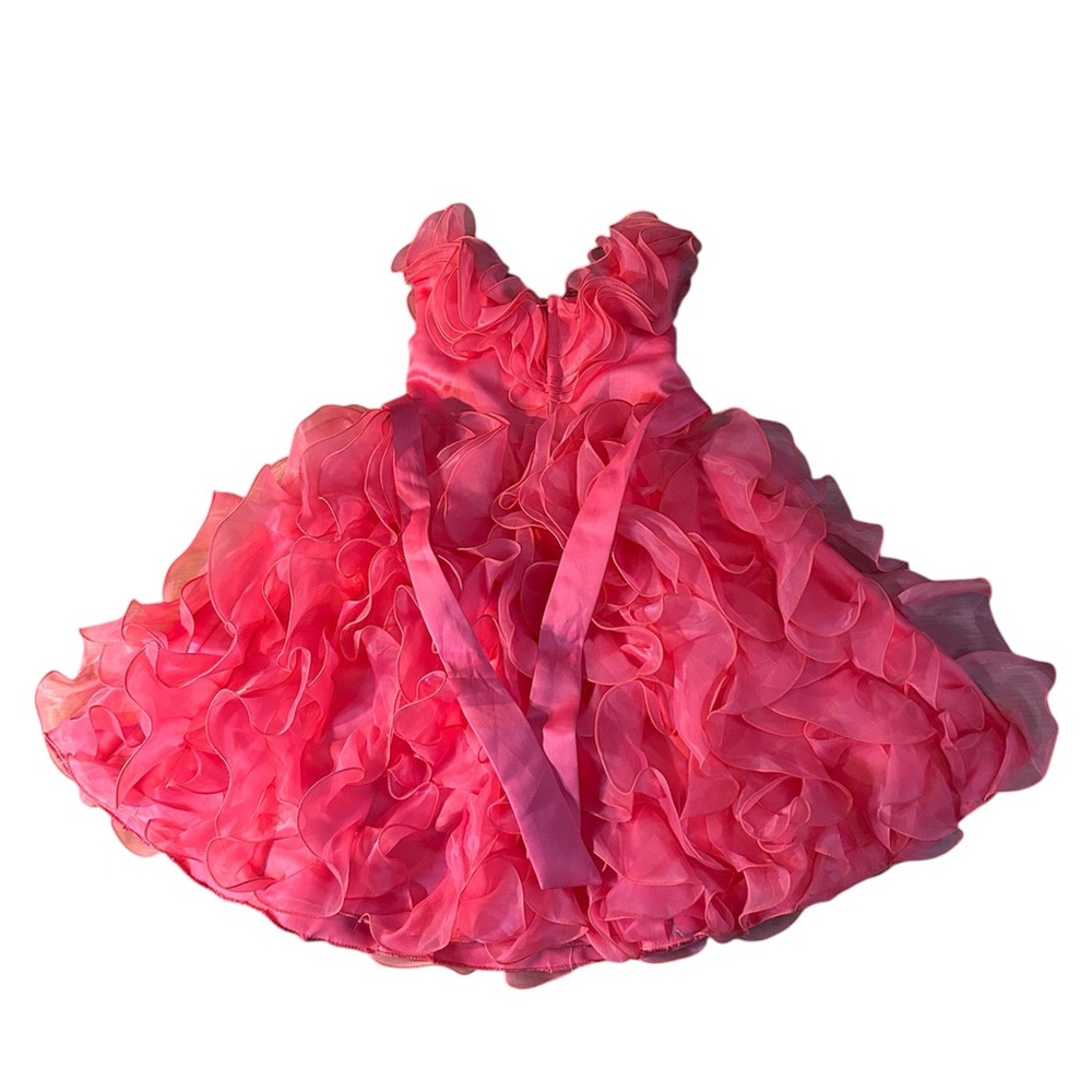 Stunning Pink Ruffled Dress - Picture 2 of 3
